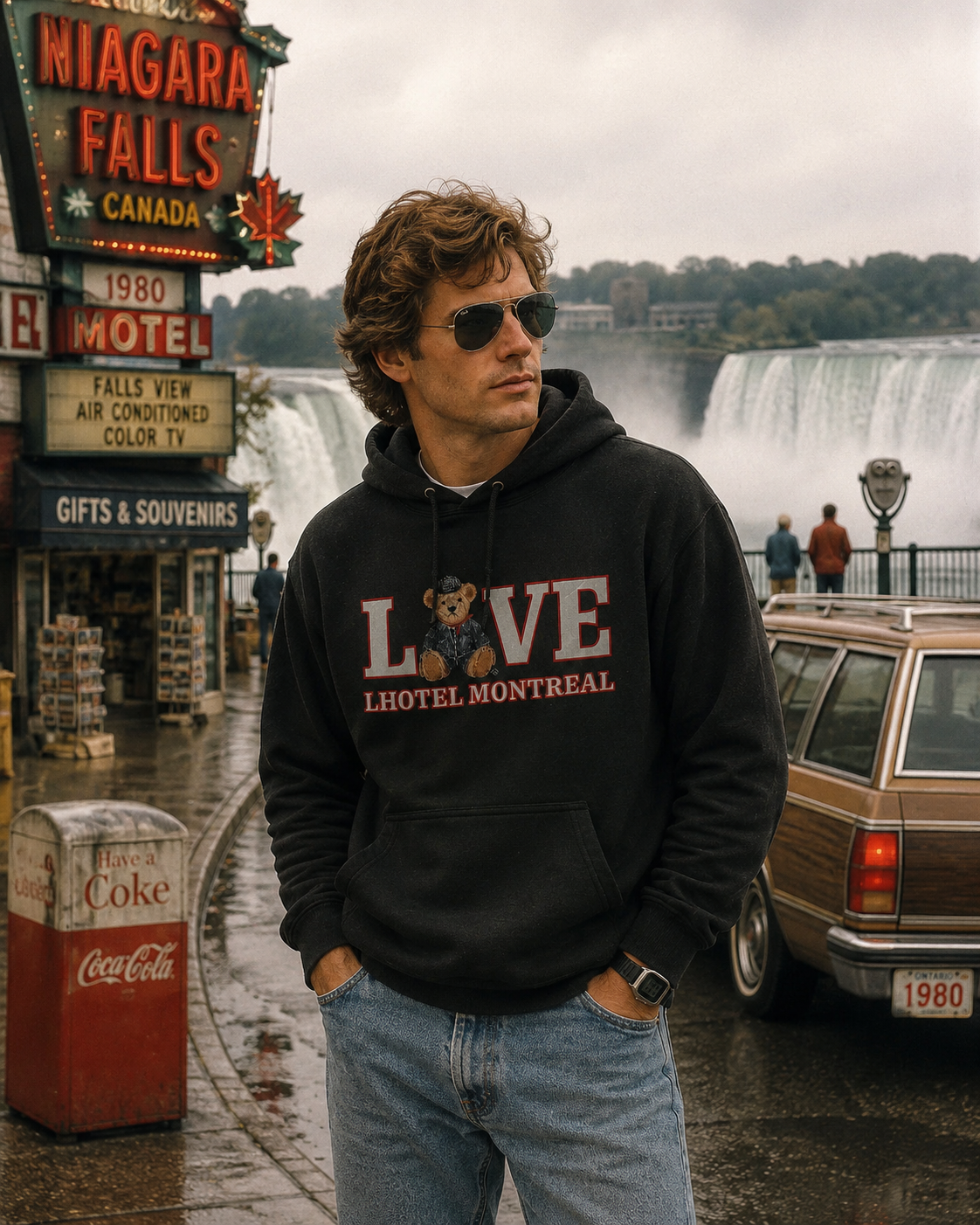 Love Teddy Bear Hoodie – Black | Boutique LH Montréal