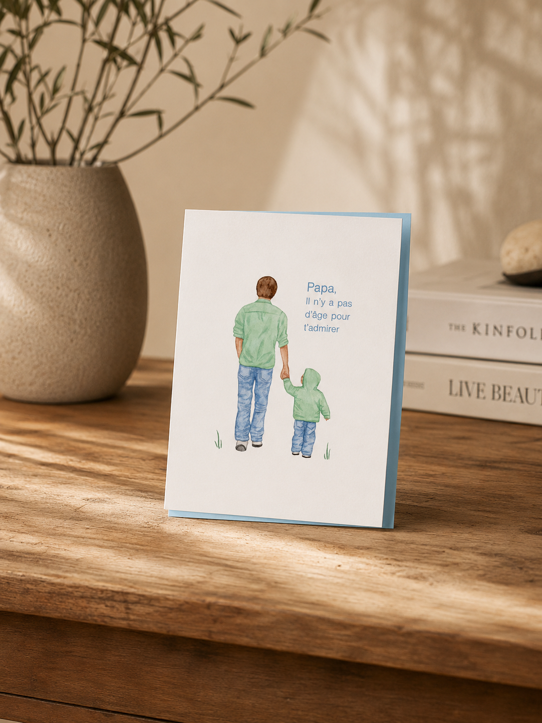 Father's Day Greeting Card – Illustrated Souvenir | Boutique LH Montréal