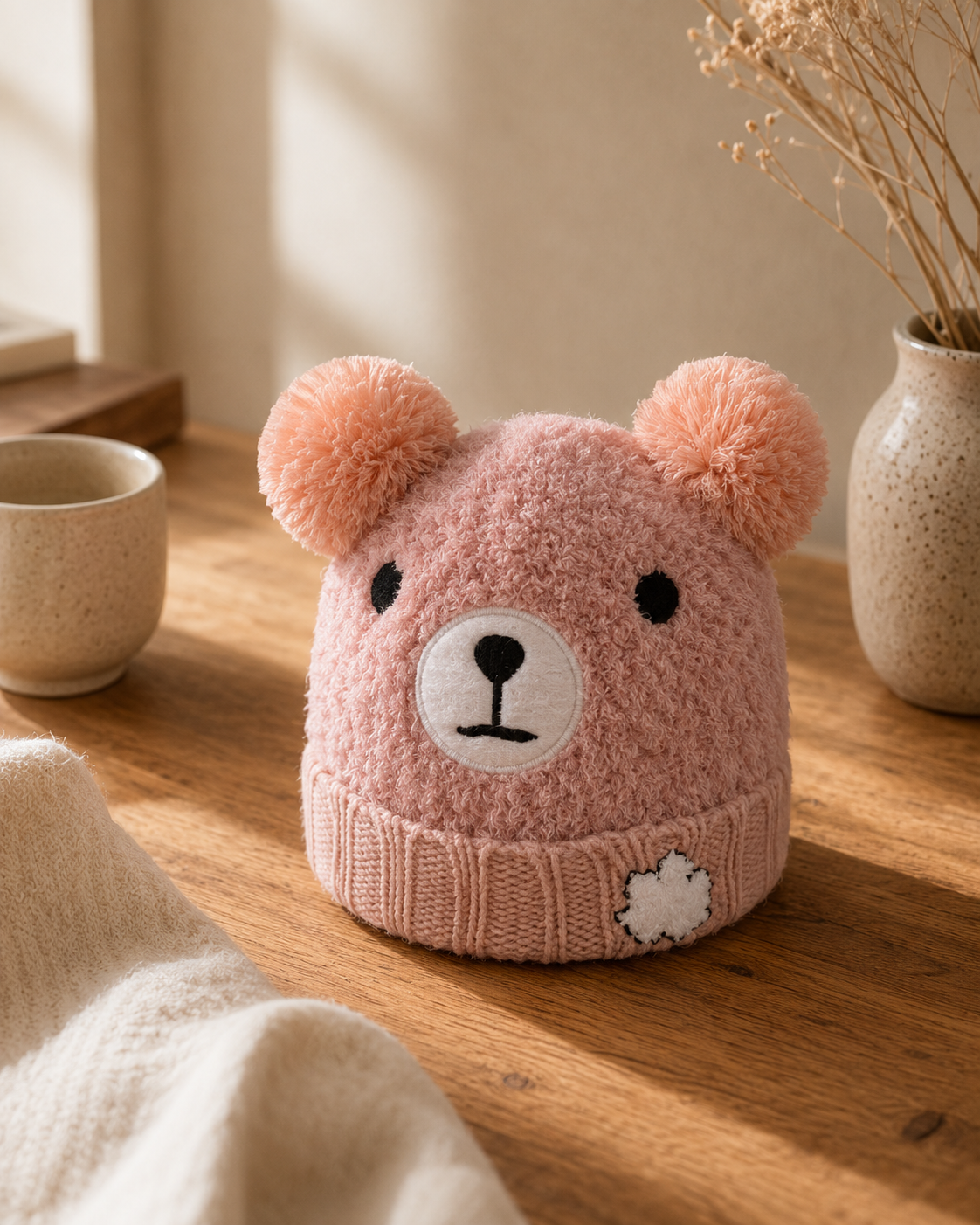 Bear Face Ear Flap Beanie – Kids | Boutique LH Montréal