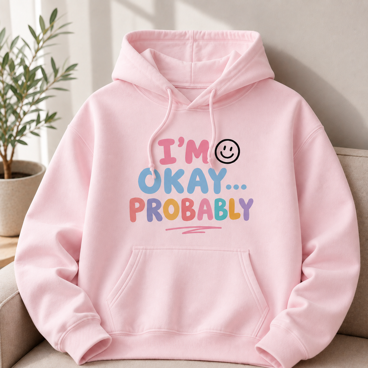 I’M OKAY PROBABLY MULTI COLORS | UNISEX HOODIE