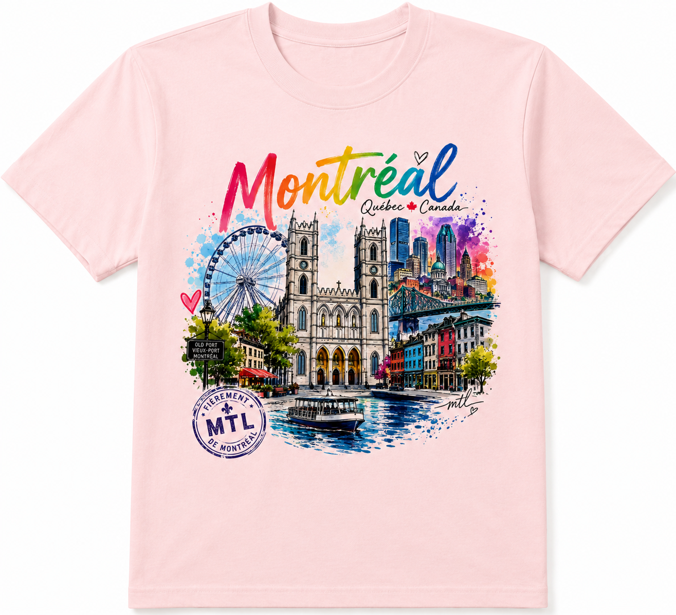 MONTRÉAL CITY ART | UNISEX T-SHIRT | BOUTIQUE LH