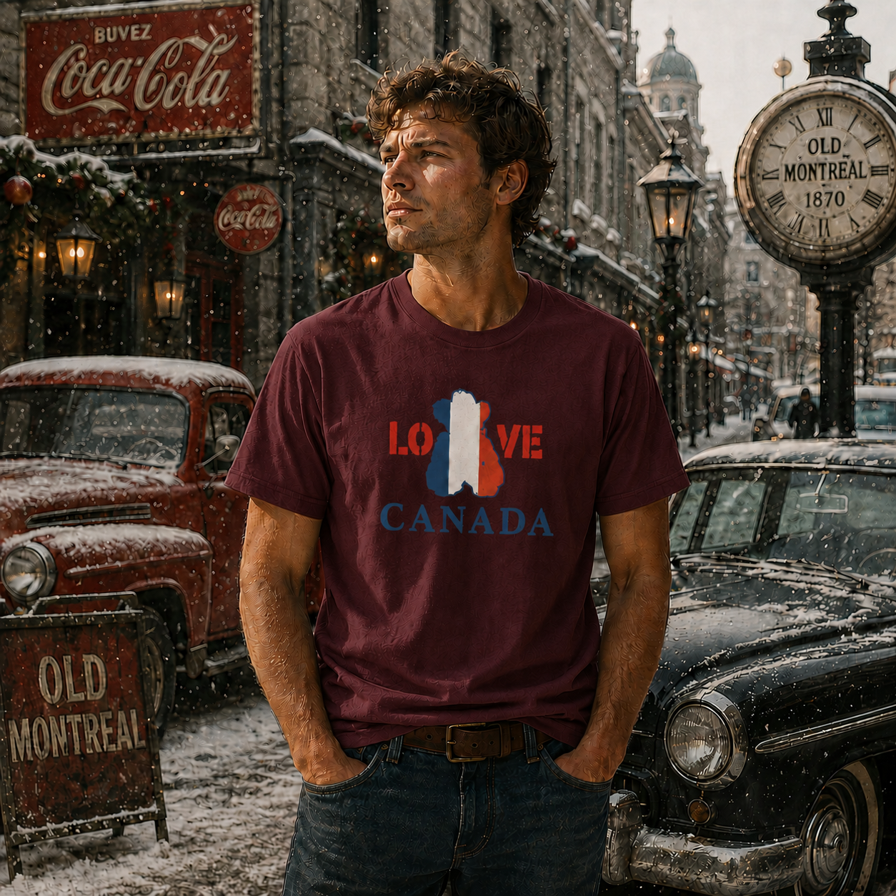 Mia Unisex T-Shirt – LOVE Canada Bear Charcoal | Boutique LH Montréal
