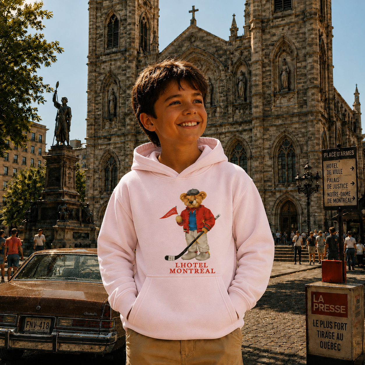 Claude Kids Hoodie | Boutique LH Montréal