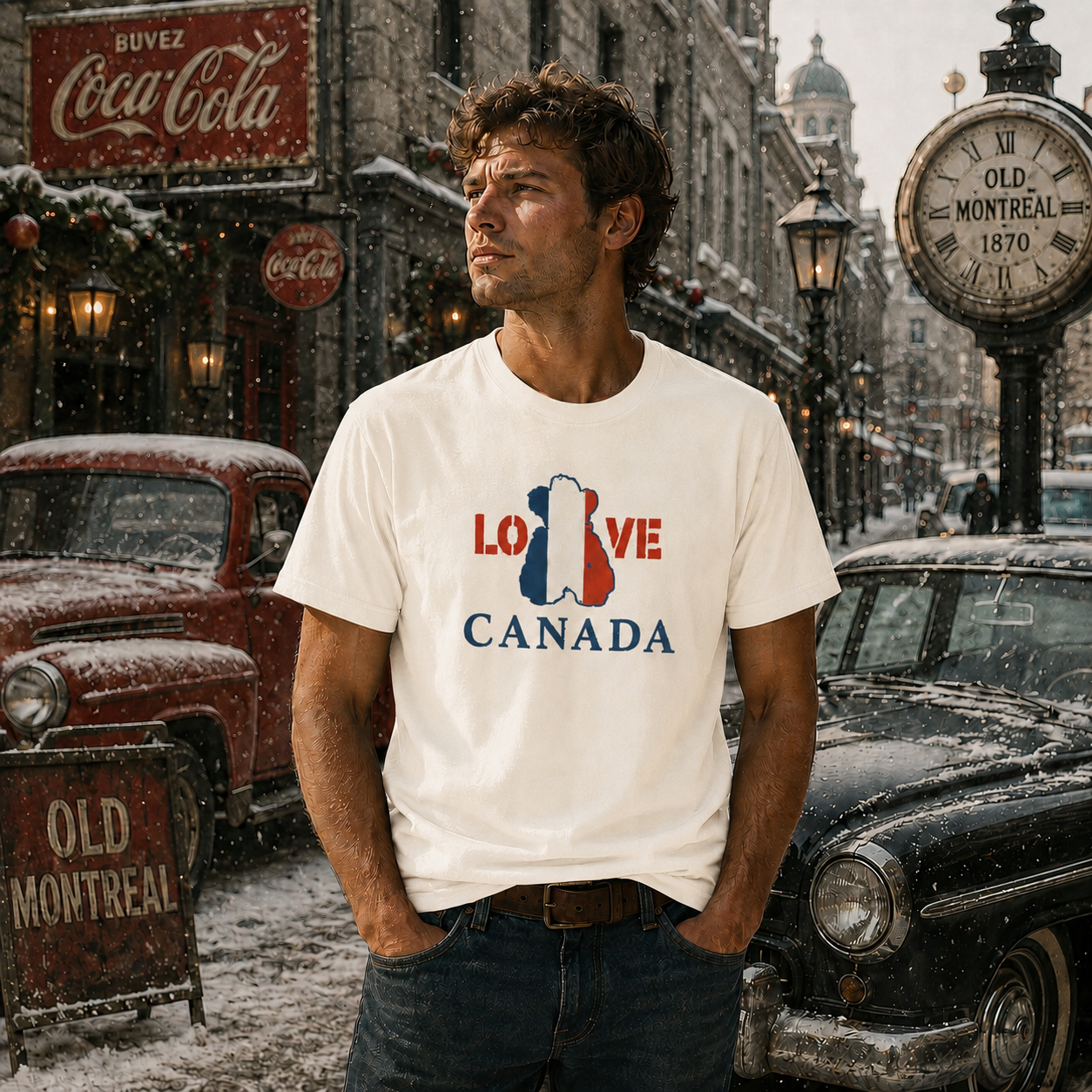 Mia Unisex T-Shirt – LOVE Canada Bear Charcoal | Boutique LH Montréal