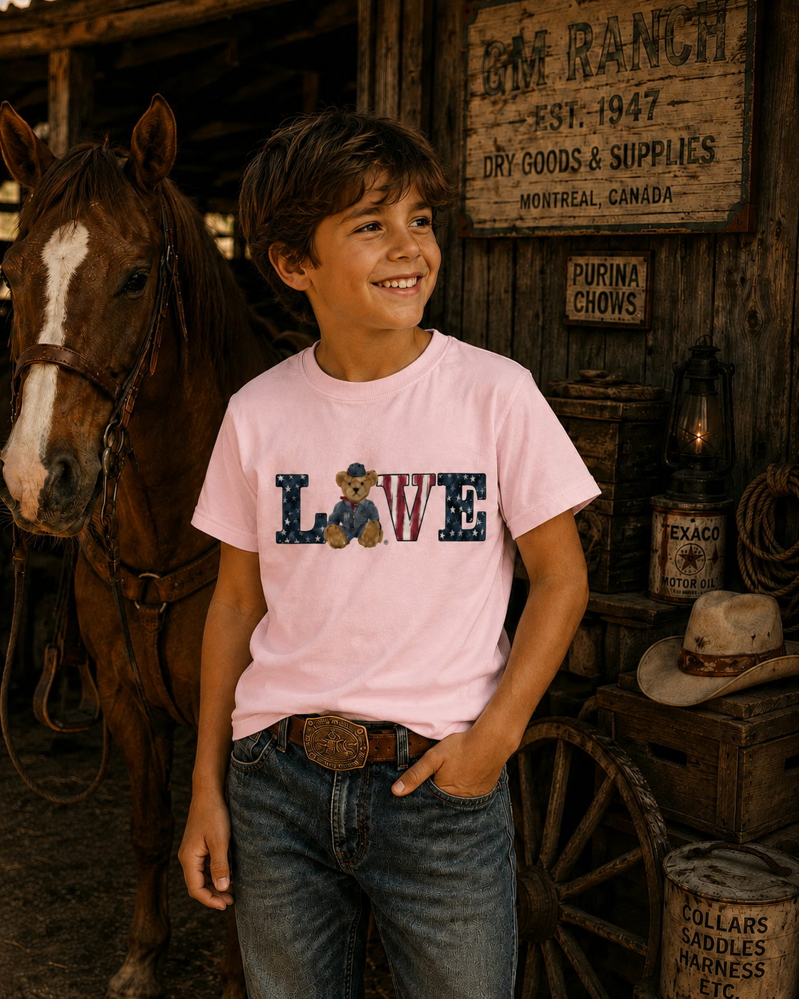 T-shirt amour pour enfant