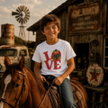 LOVE Teddy Cowboy Kids T-Shirt | Boutique LH Montréal
