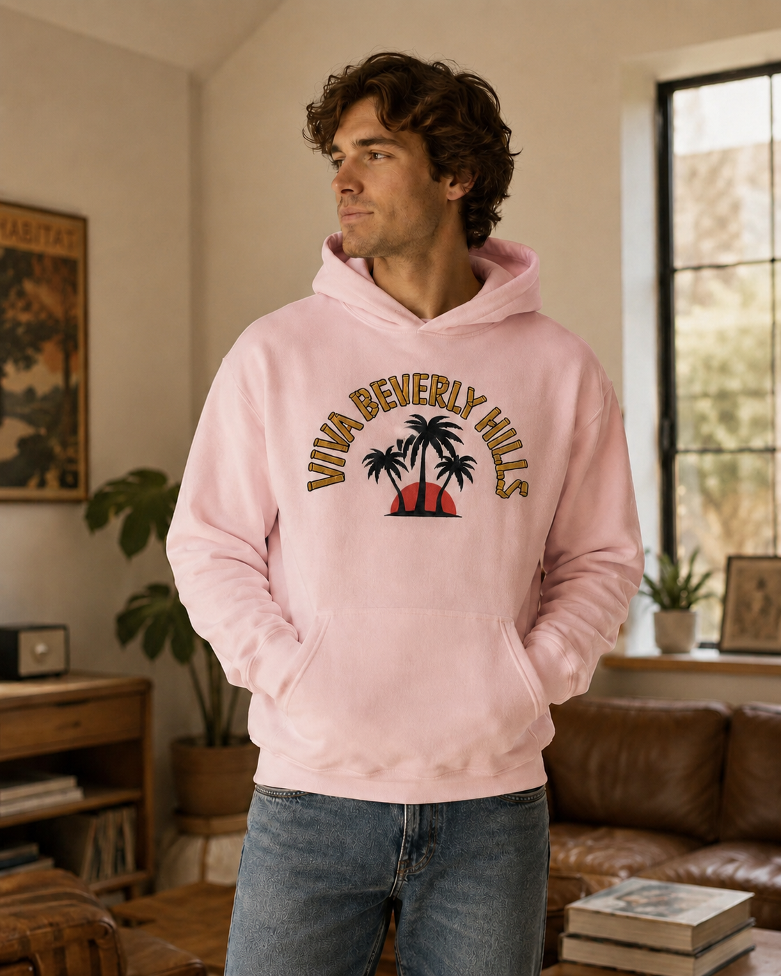 Viva Beverly Hills Palm Sunset Graphic Hoodie | Men Category | Boutique LH Montréal