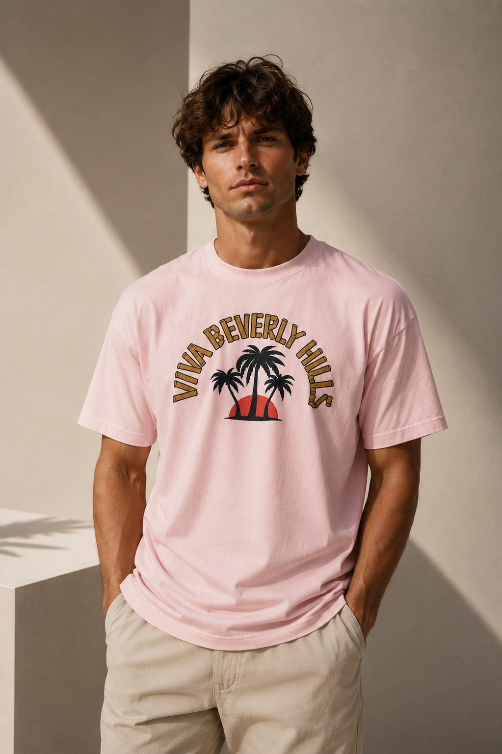 Viva Beverly Hills Palm Sunset Graphic T-Shirt | Men Category | Boutique LH Montréal