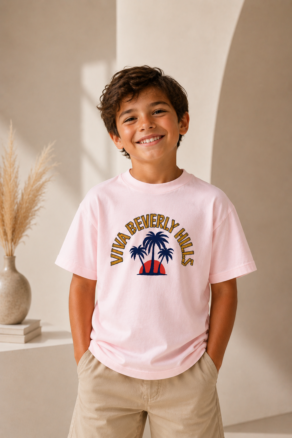 Viva Beverly Hills Palm Sunset Graphic T-Shirt | Boy Kids Category | Boutique LH Montréal