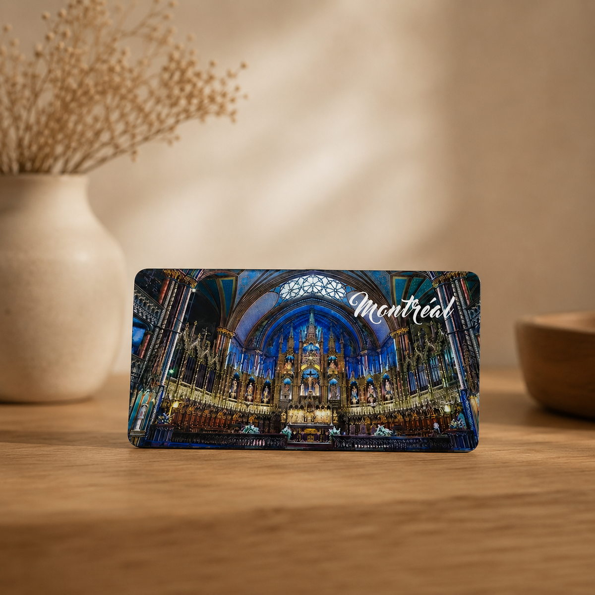 Montréal Notre-Dame Basilica 2D Foil Magnet – Souvenir | Boutique LH Montréal