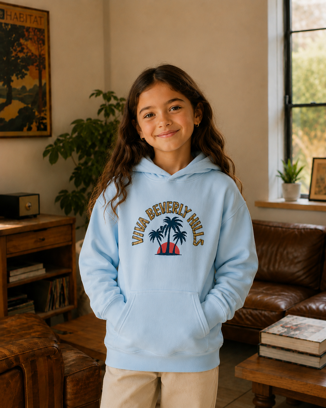 Viva Beverly Hills Palm Sunset Graphic Hoodie | Girl Kids Category | Boutique LH Montréal