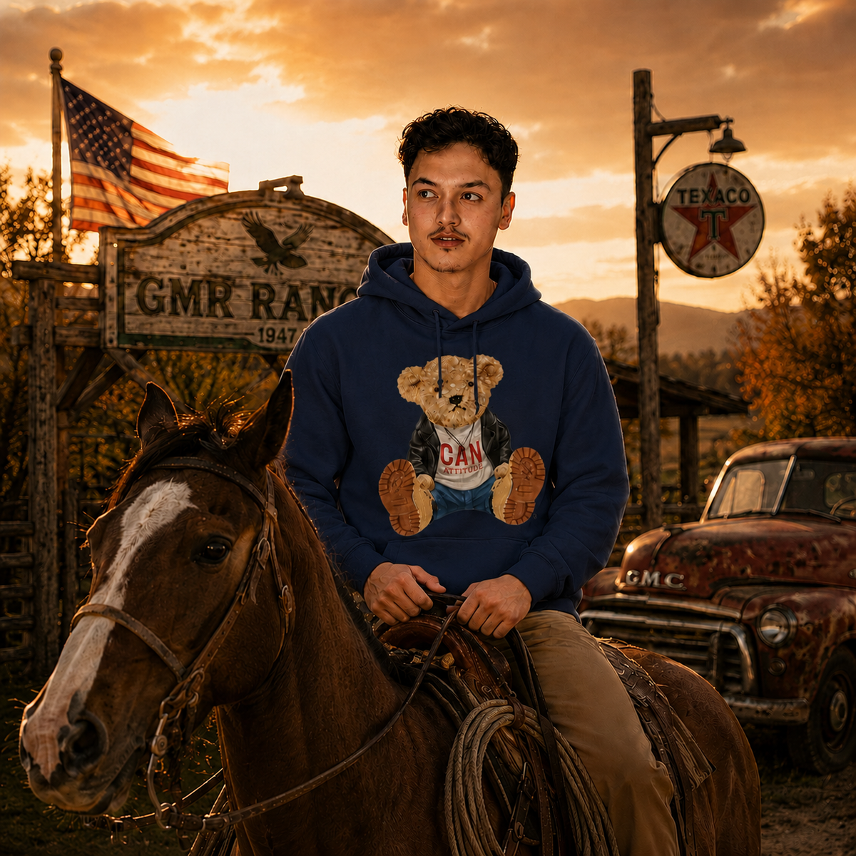 Eli Unisex Hoodie – CAN Attitude Teddy Bear | Boutique LH Montréal