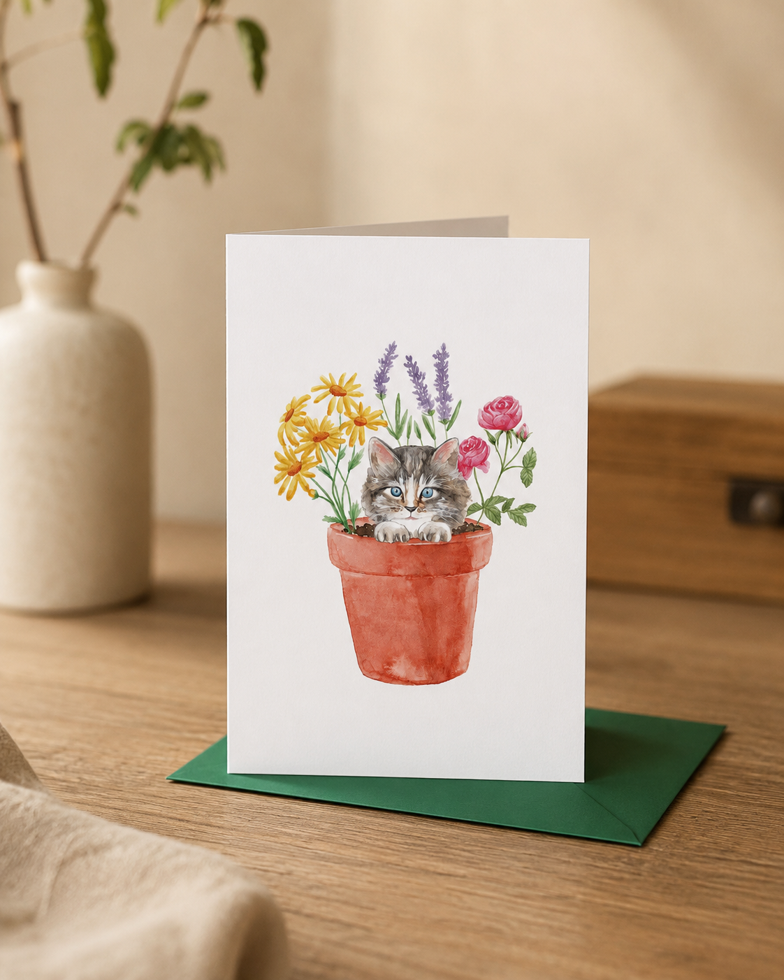 Peekaboo Greeting Card – Illustrated Souvenir | Boutique LH Montréal