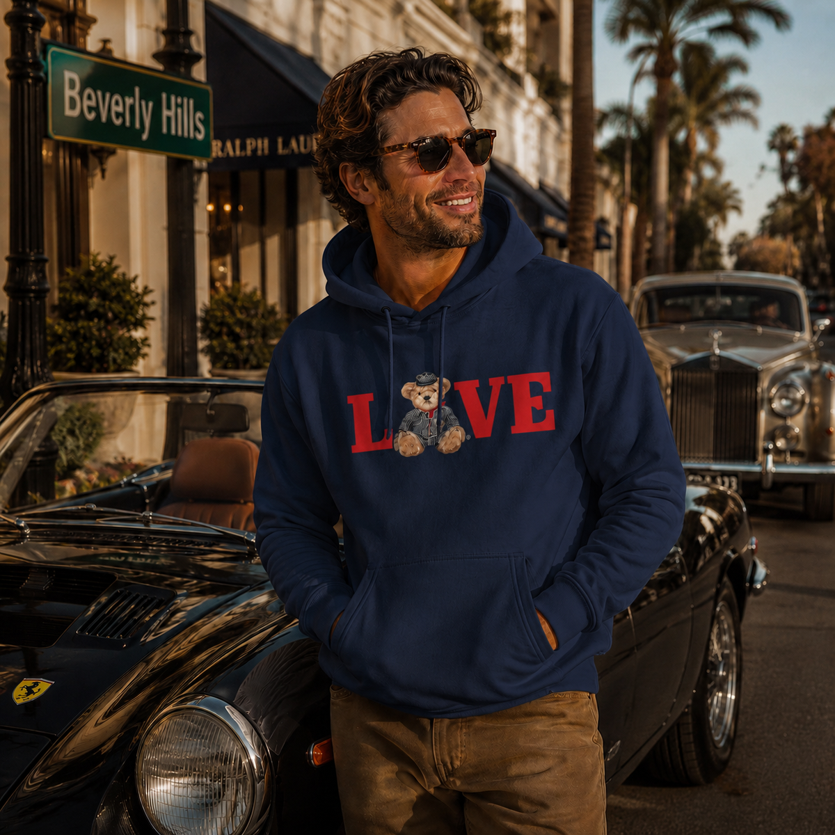 Romy Unisex Hoodie – LOVE Teddy Bear | Boutique LH Montréal